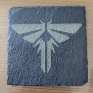 Firefly Coaster, The Last of Us Slate Coaster, Joel, Ellie, Marlene, Clicker