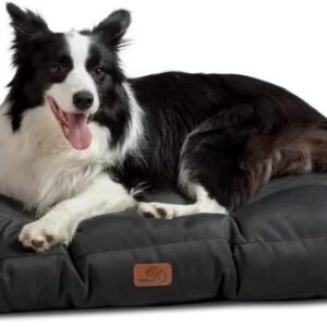 Bedsure Large Waterproof Oxford Fabric Dog Bed, Machine Wash, Hair Resistant
