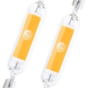 2x R7s 78mm LED Bulbs 5W 2700K Warm White J-Type Linear Light, Halogen Replace