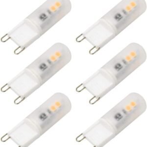G9 LED Bulbs 2W Warm White 3000K Mini Capsule Light 18W-20W Equivalent (6-Pack)