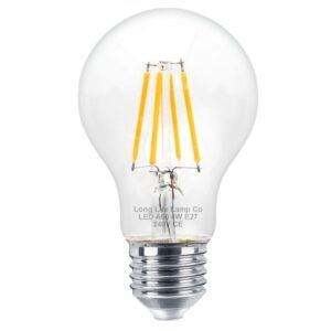 E27 Filament Bulbs 4W Warm White 2700K Clear Glass Edison Bulb (3-Pack)